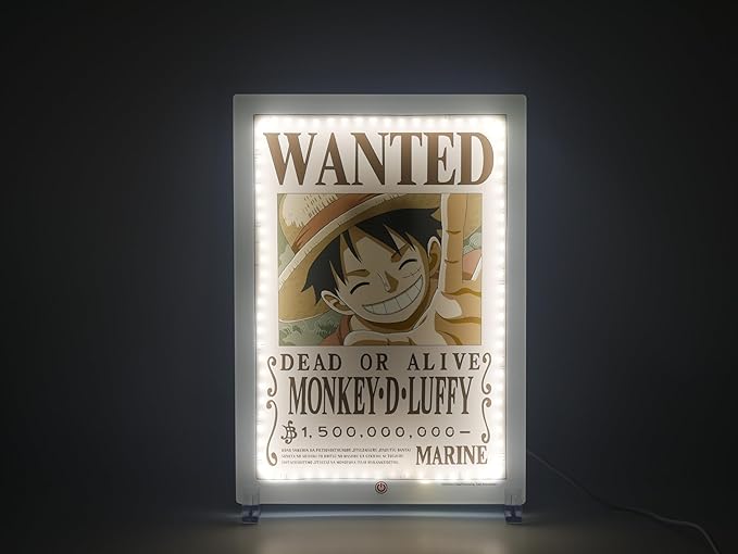 One Piece LED Wandleuchte Wanted Luffy 30 cm