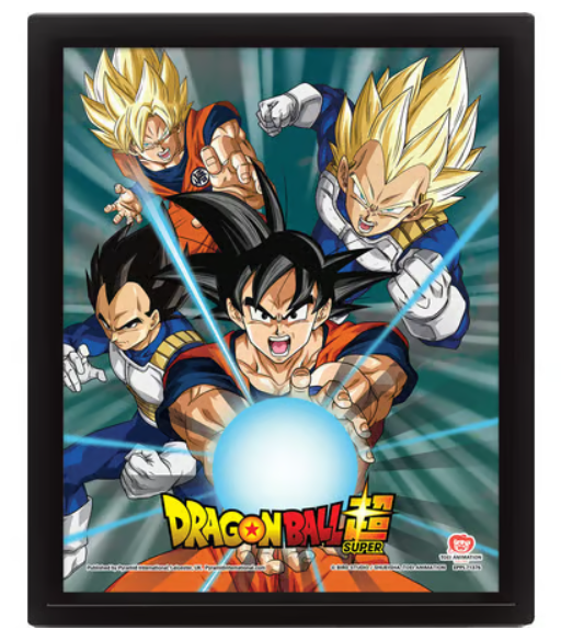 Dragon Ball Super - Power of Saiyans 3D Lenticular Poster 28,7 x 23,5cm